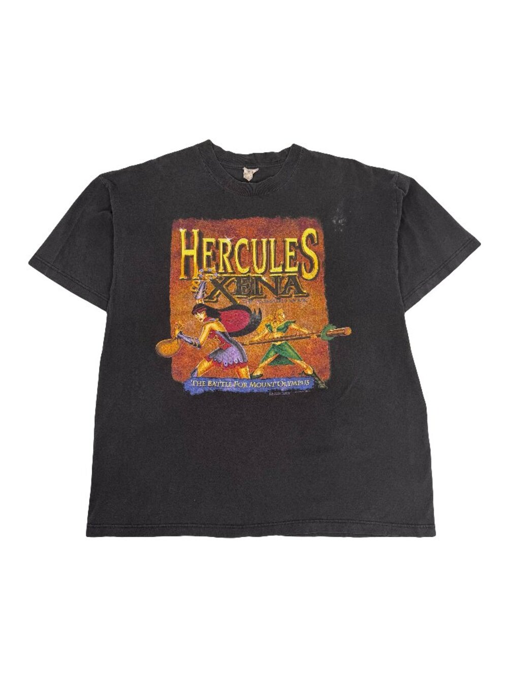 1997 Hercules Xena The Animated Movie Promo Tee XL